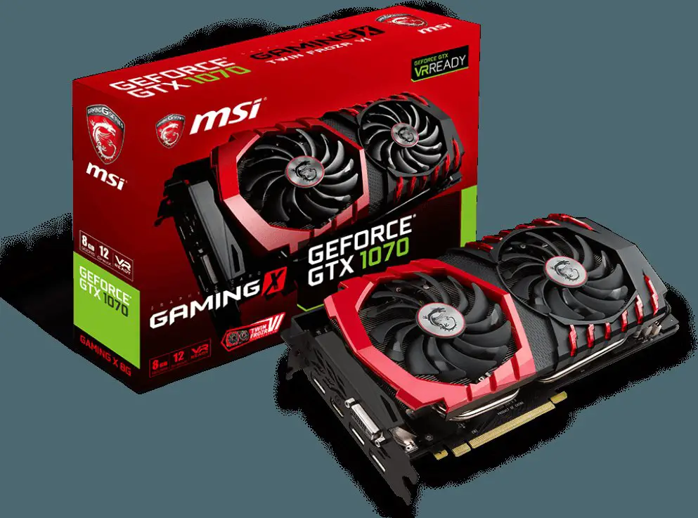 ﻿2x GeForce GTX 1070 GAMING X 8G﻿