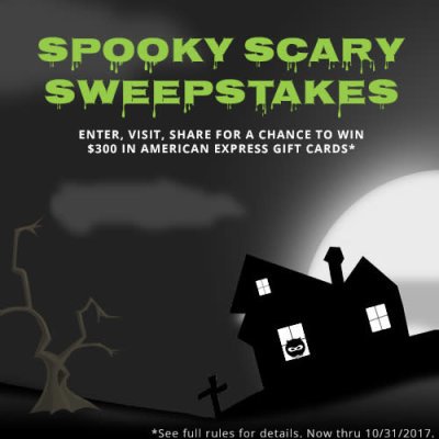 $300 Spooky Scary Sweepstakes 2017