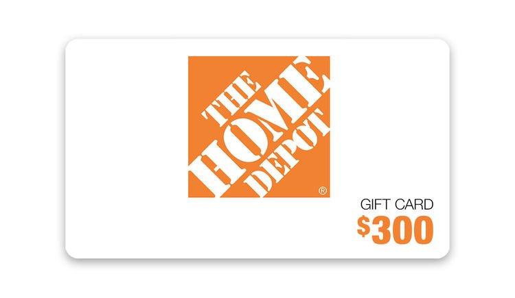 $300 Home Depot Gift Card Giveaway