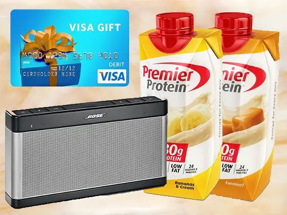 $300 VISA Gift Card + Premier Protein Sweepstakes