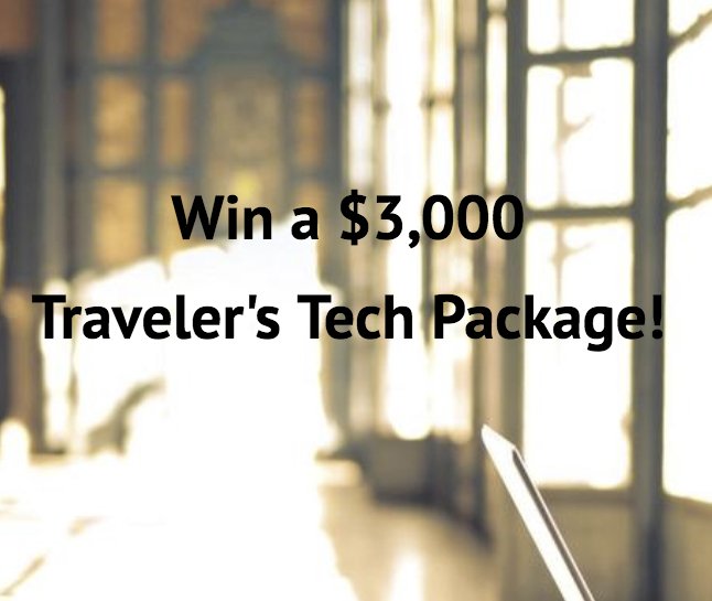 $3,000 Traveler's Tech Package Sweepstakes