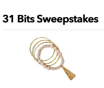 31 Bits Sweepstakes