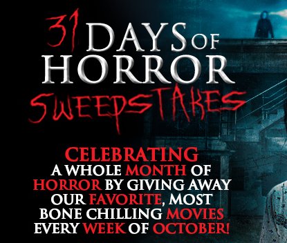 31 Days of Horror Sweepstakes