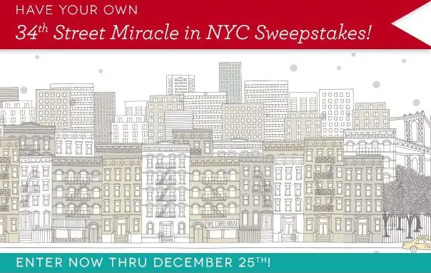 34th Street Miracle in NYC Sweepstakes!
