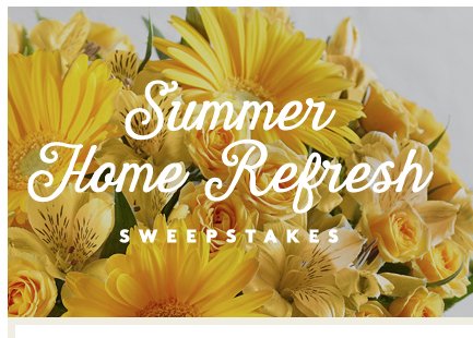 $3700 Summer Home Refresh Sweepstakes