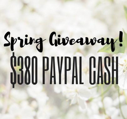 $380 PayPal Cash Giveaway