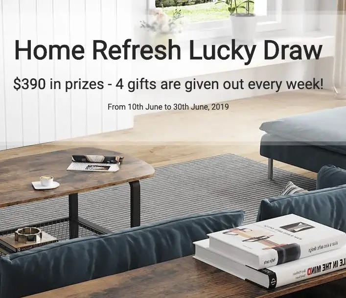 $390 SONGMICS Home Refresh Lucky Draw