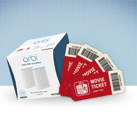 4 Winners! Orbi RBK50 and 4 AMC Mmovie Passes