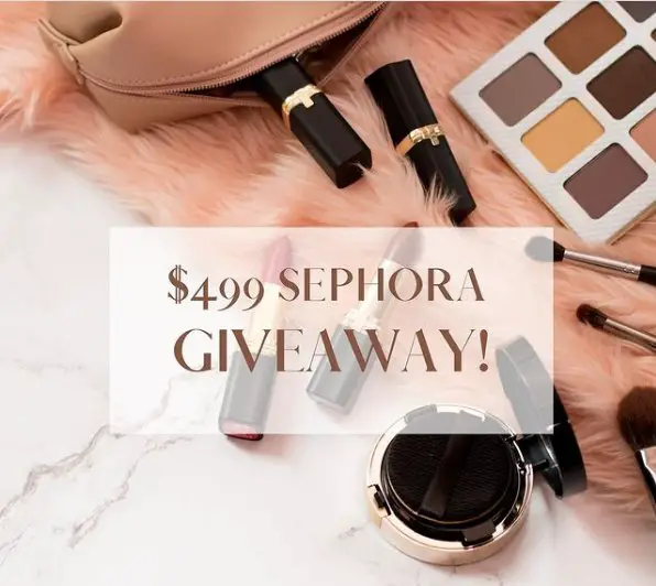 $499 Sephora Giveaway – Win $499 Worth Of Sephora Beauty Products Or PayPal Cash