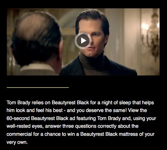 The $4999 Beautyrest Dream In Black Sweepstakes!