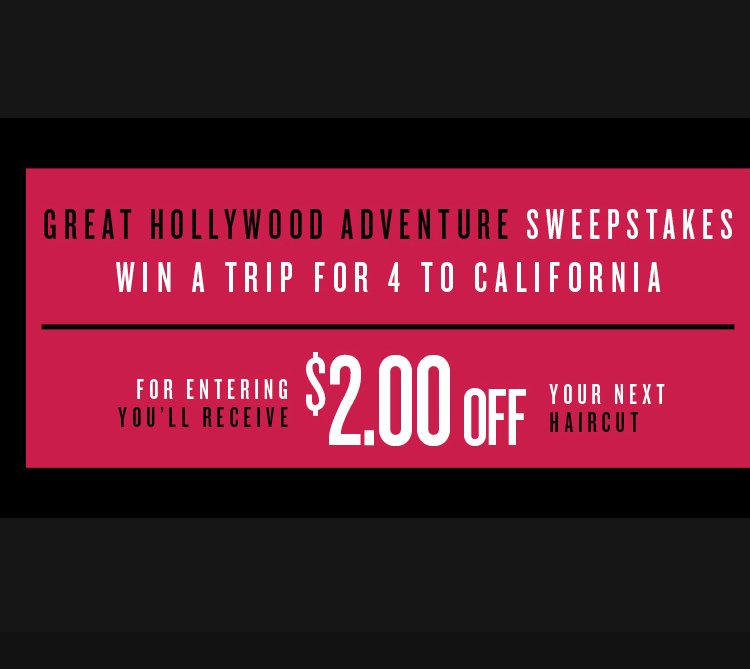 $5,000 Great Hollywood Adventure Sweepstakes