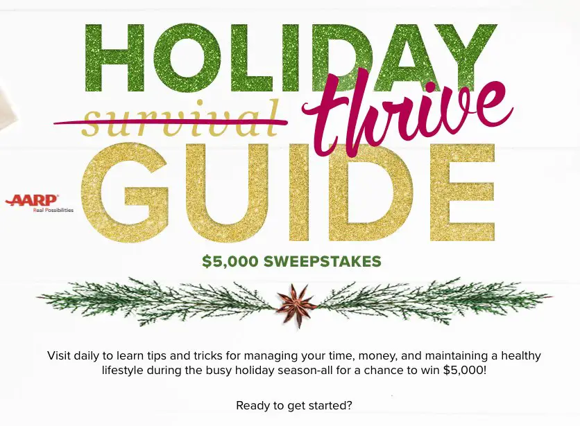 $5,000 Holiday Thrive Guide Sweepstakes