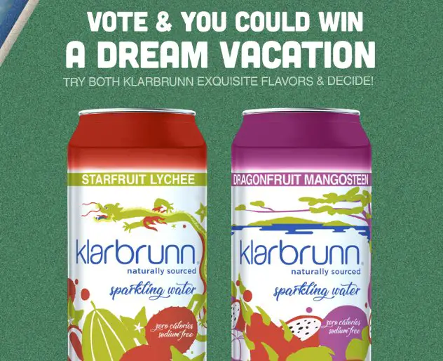 $5,000 Klarbrunn Sparkling Water Vita ICE Sweepstakes
