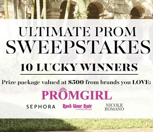 $5,000 Prom Sweepstakes