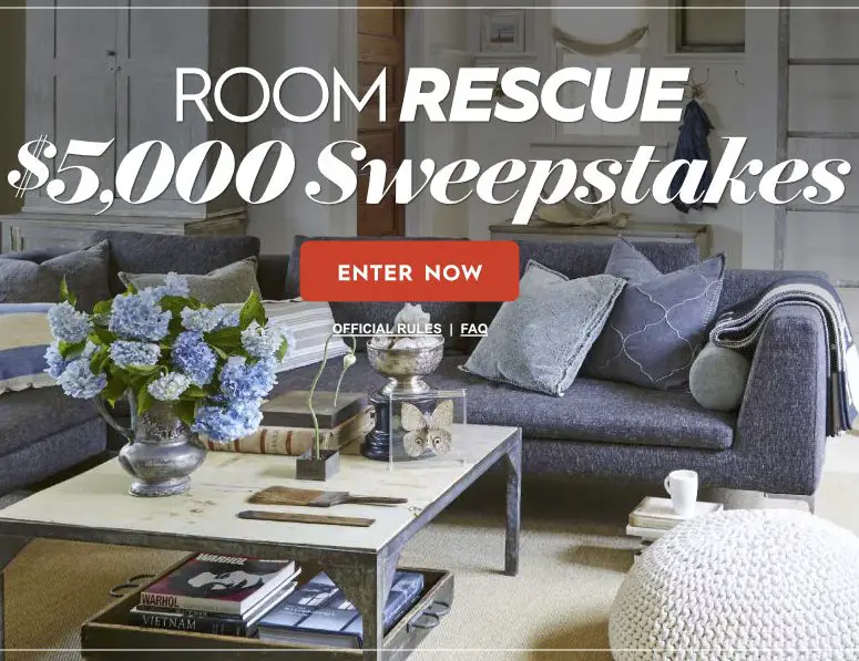 $5,000 Room Rescue Sweepstakes