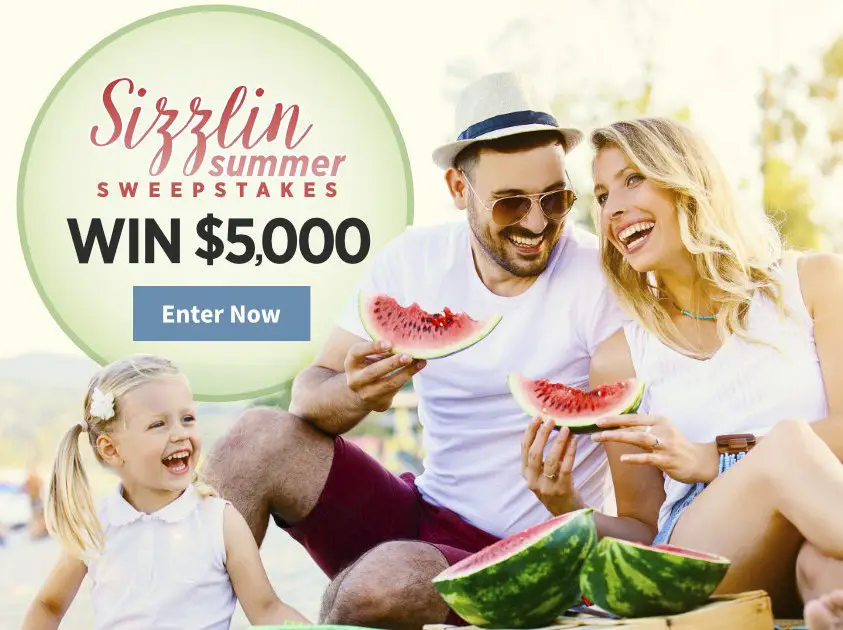 $5,000 Sizzlin Summer Sweepstakes