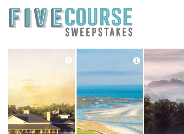 5 Golf Trips to Win!