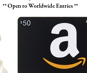 $50 Amazon Gift Card Giveaway!