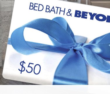 $50 Bed Bath & Beyond Gift Card Giveaway