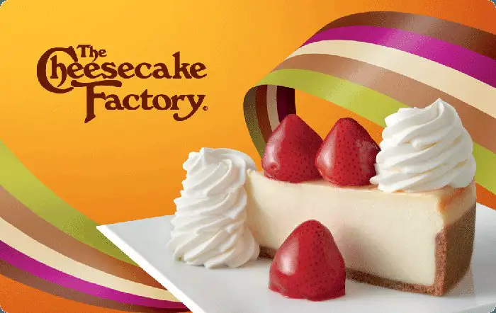 $50 Cheesecake Factory Coupon/Gift Card Giveaway