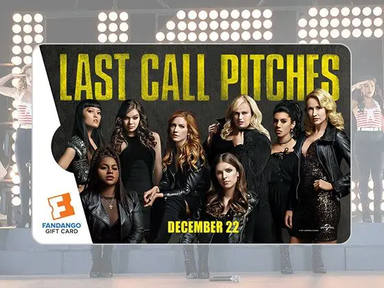 $50 Fandango Gift Card to See Pitch Perfect 3 and More Sweepstakes