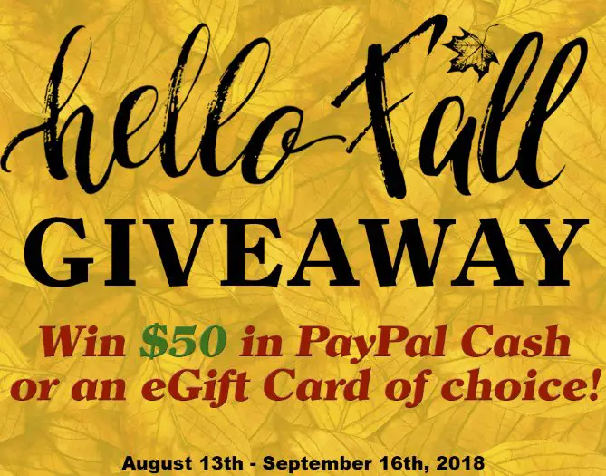 $50 in Cash or an eGift Card of Choice