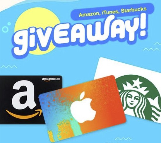 $50 Starbucks, Amazon, or iTunes gift card.