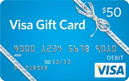 $50 VISA Gift Card Giveaway