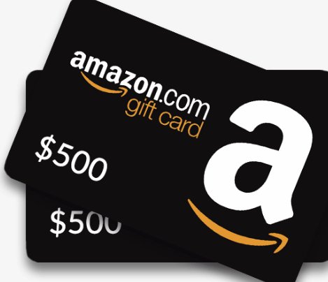 $500 Amazon Card Giveaway
