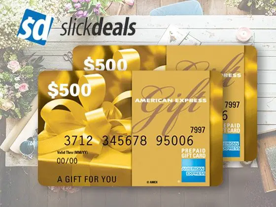 $500 Amex Gift Card from Slickdeals