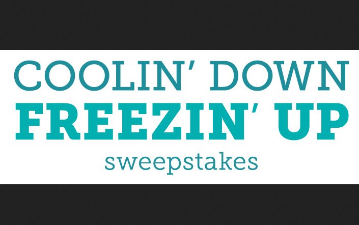 $500 Freezing Gift Card Sweepstakes!