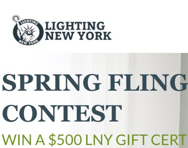 $500 Lighting New York Gift Certificate