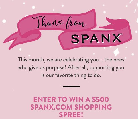 $500 Spanx Gift Card Giveaway