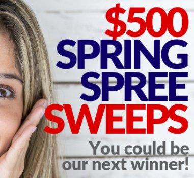 $500 Spring Gift Card Giveaway