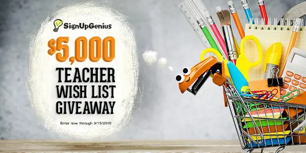 $5,000 Teacher Wish List Giveaway!