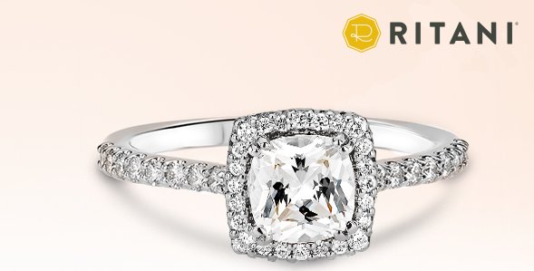 $5,967 Ritani Halo Engagement Ring Sweepstakes