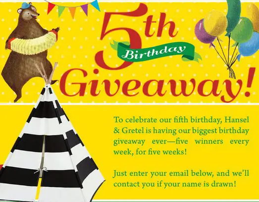 5th Birthday Giveaway
