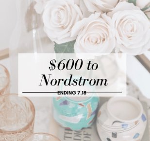 $600 Nordstrom Gift Card Giveaway