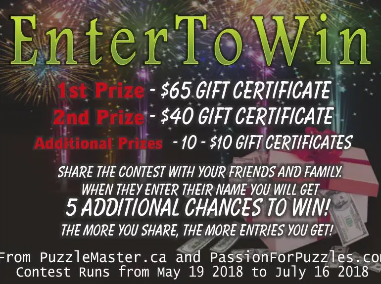 $65 Puzzle Master Gift Certificate