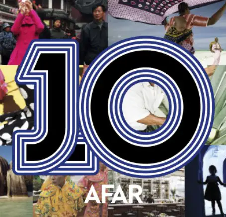 $7,489 The AFAR 10th Anniversary Sweepstakes