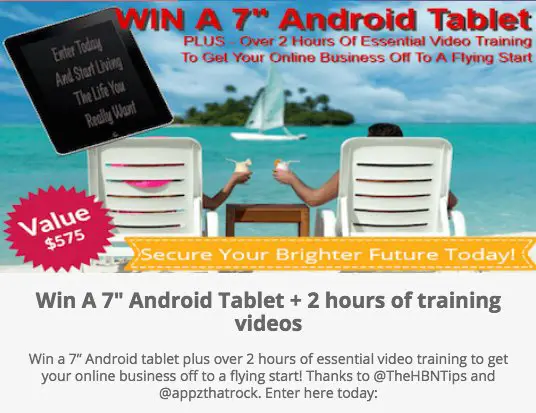 7" Android Tablet (Hey, It's Free to Win!)