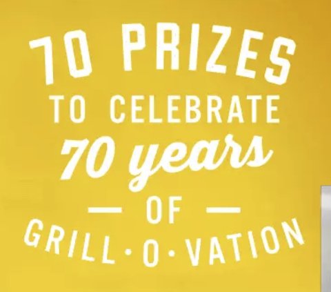 70th Anniversary Sweepstakes