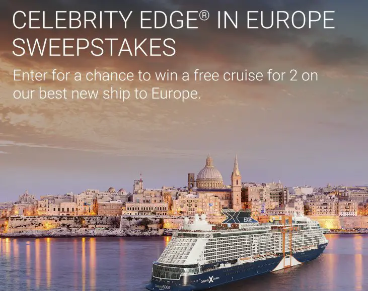 $8,000 Celebrity Edge In Europe Sweepstakes