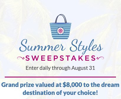 $8,000 JTV Summer Styles Sweepstakes