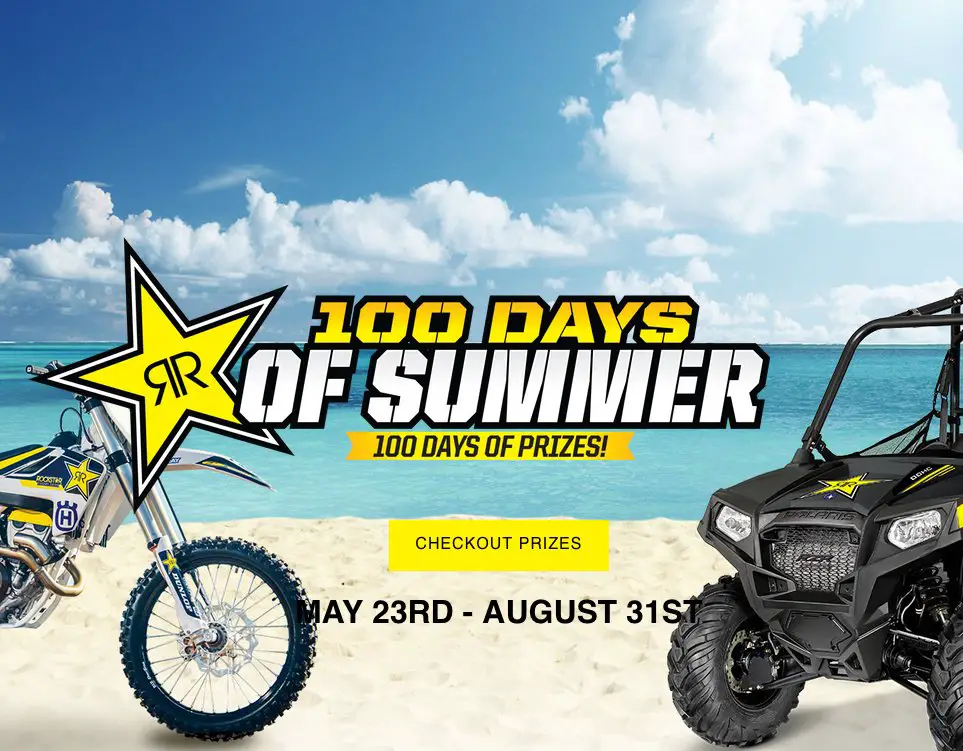 10 Winners in this $8000 RockStar 100 Days of Summer Sweepstakes