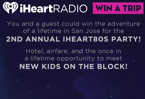 80's Party Travel Sweepstakes