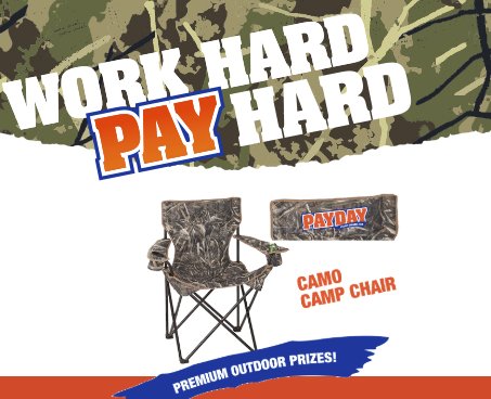 84 Winners! Work Hard Pay Hard Sweepstakes