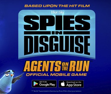$9,600 Spies In Disguise: Agents On The Run Social Sweepstakes