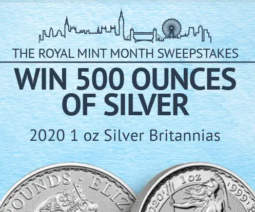 $9,800 2019 Royal Mint Sweepstakes