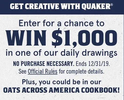 $92,000 Quaker Oats Across America